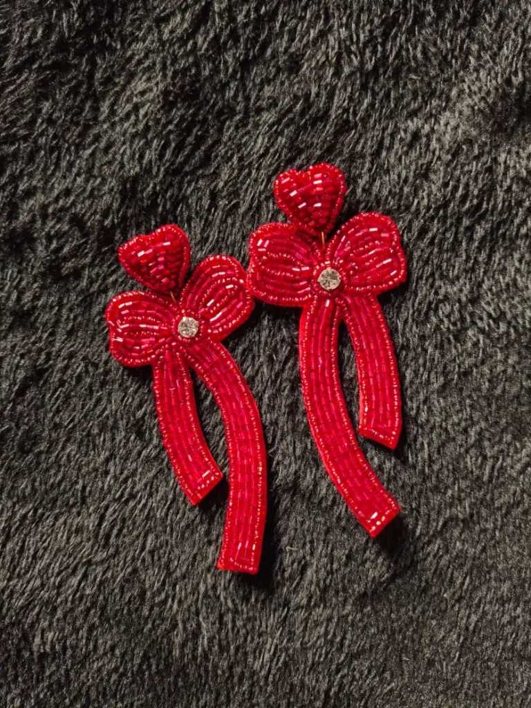 Handmade Heart bow Style earnings